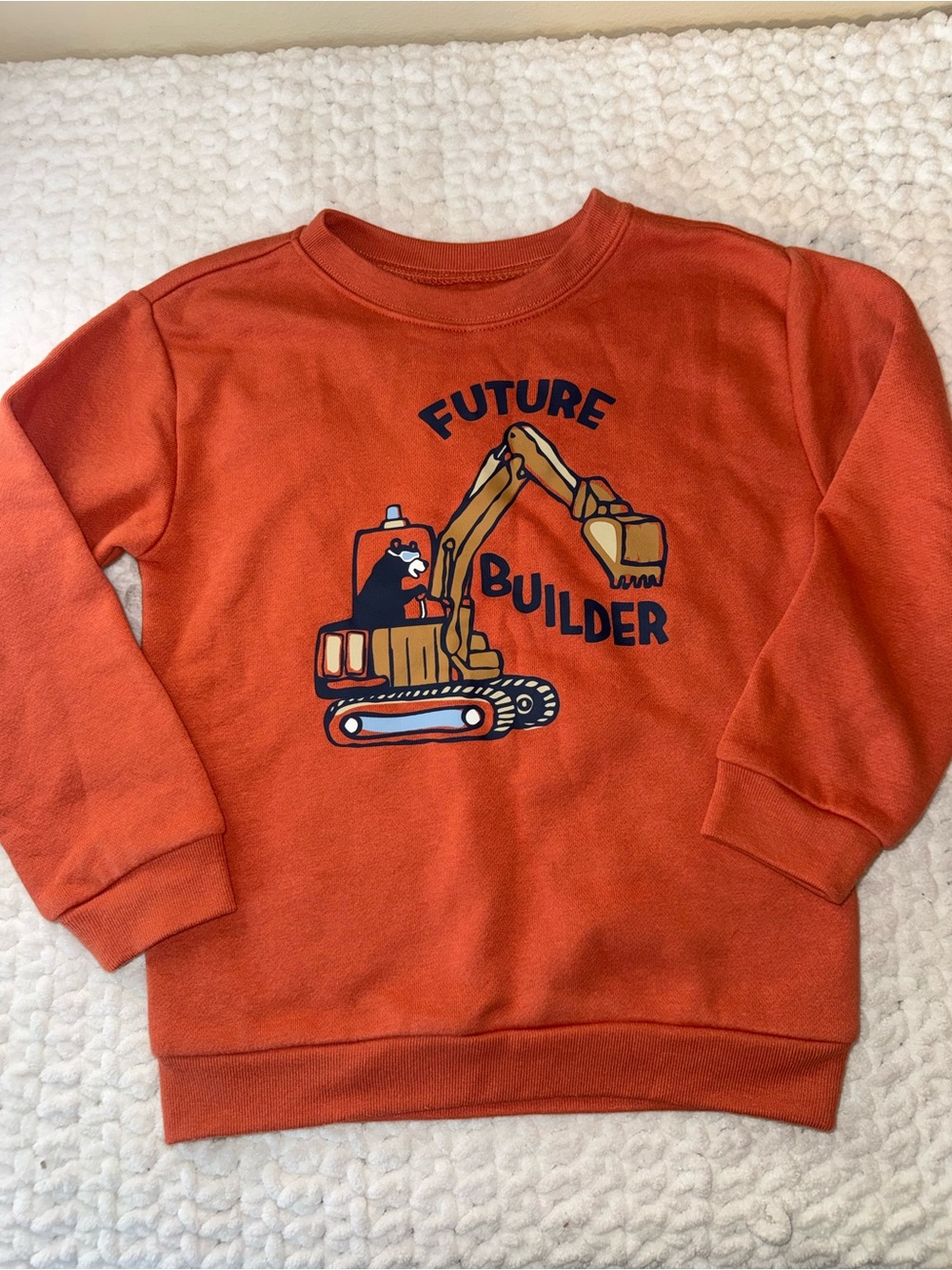 Future Builder Orange Kids Sweatshirt